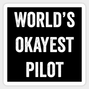 World's Okayest Pilot Sticker